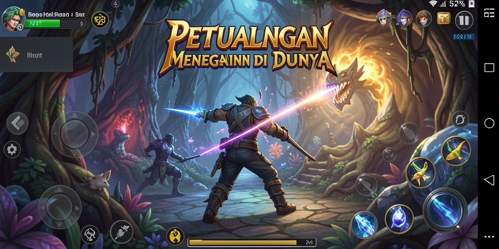 Tampilan menakjubkan gameplay petualangan di 55RP.