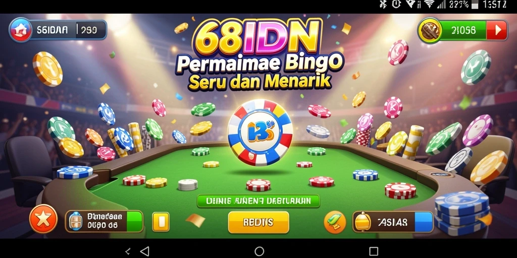 Screenshot utama 68IDN yang menunjukkan gameplay Bingo yang menyenangkan.