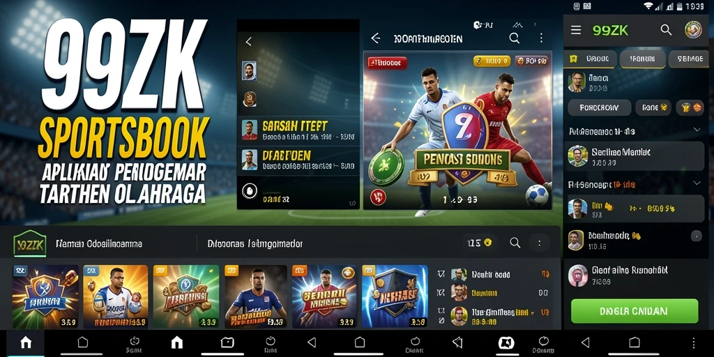 Tampilan antarmuka aplikasi 99ZK yang menarik dan interaktif.