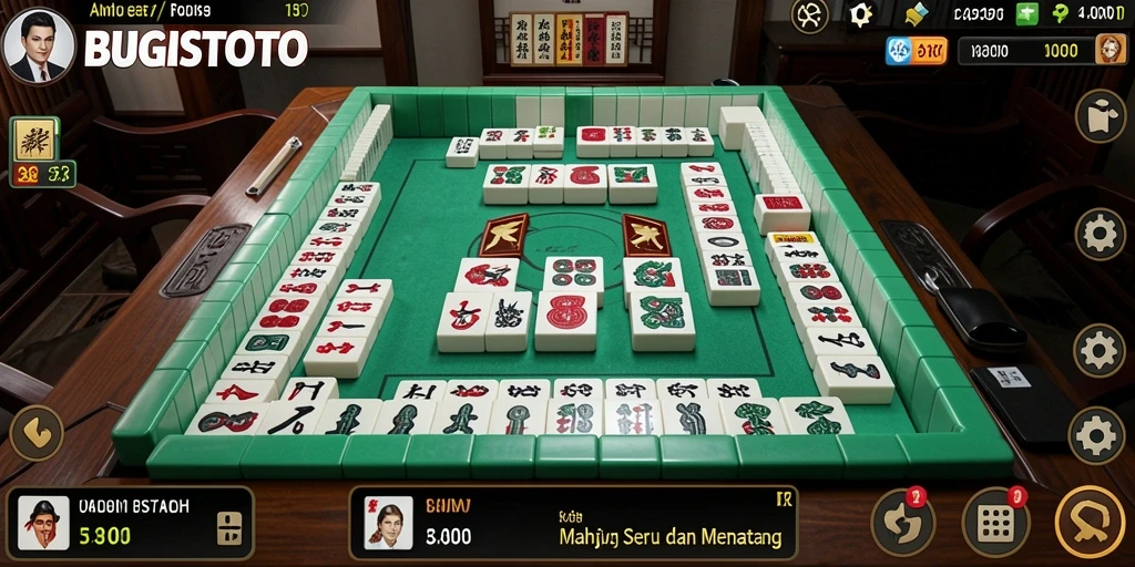 Tangkapan layar gameplay BUGISTOTO yang menampilkan tantangan Mahjong seru.