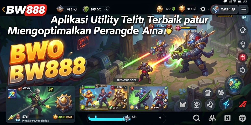 Tampilan utama BW888 dengan fitur pembersihan yang menarik.