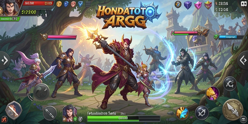 Screenshot menarik menunjukkan aksi seru gameplay ARPG HONDATOTO.