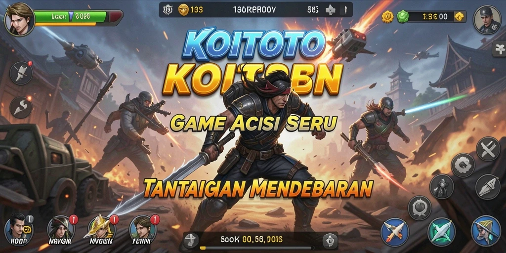 Tampilan aksi seru dalam gameplay KOITOTO yang menegangkan.