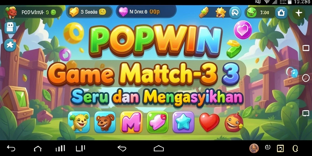 Gameplay menawan dari POPWIN saat mencocokkan item Match-3.