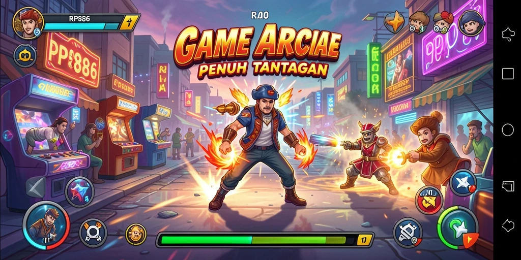 Tampilan menarik dari gameplay RP886 yang mendebarkan.