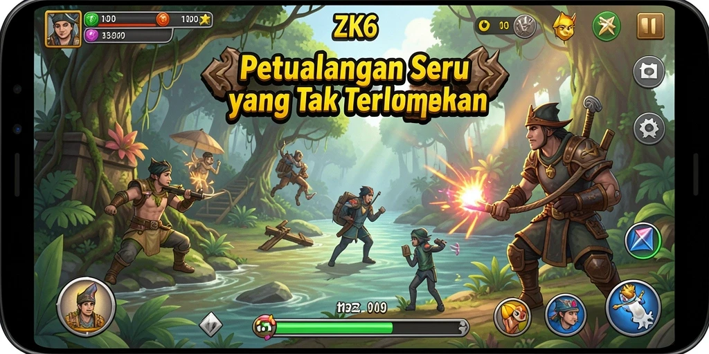 Screenshot ZK6 menampilkan aksi seru dalam dunia petualangan yang menakjubkan.